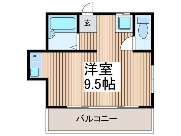 コーポアステルの物件間取画像